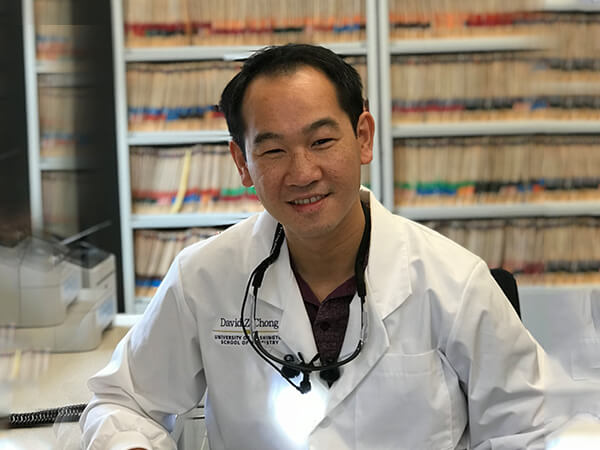 One of our lead Bonney Lake dentists, Dr. David Chong, smiling at the office